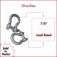 7/8" Load Rated Screw Pin Anchor Shackle