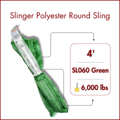 Green Polyester Round Sling