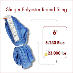 Blue Polyester Round Sling