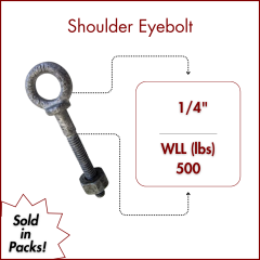 1/4" X 2 Shoulder Eye Bolt