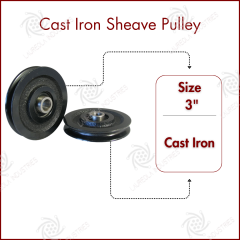 3 Cast Iron Sheave Pulley