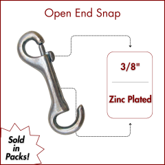 3/8" X 3-1/4" Open End Snap (SOLD IN SETS )