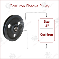 4 Cast Iron Sheave Pulley