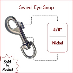 5/8" Swivel Eye Snap (SOLD IN SETS)