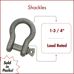 1-3/4" Load Rated Screw Pin Anchor Shackle