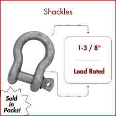 1-3/8" Load Rated Screw Pin Anchor Shackle