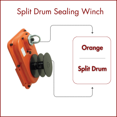 5000 LB Split Drum Ceiling Winch ? High Capacity, Double Pull for Efficient Lifting