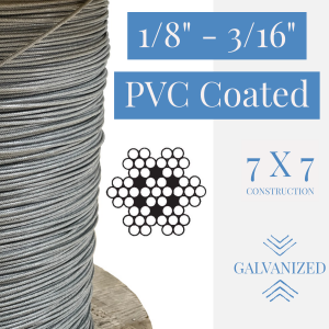 Galvanized sheathed steel Cable (100m) 3-5 mm - Paintball CAMP Shop